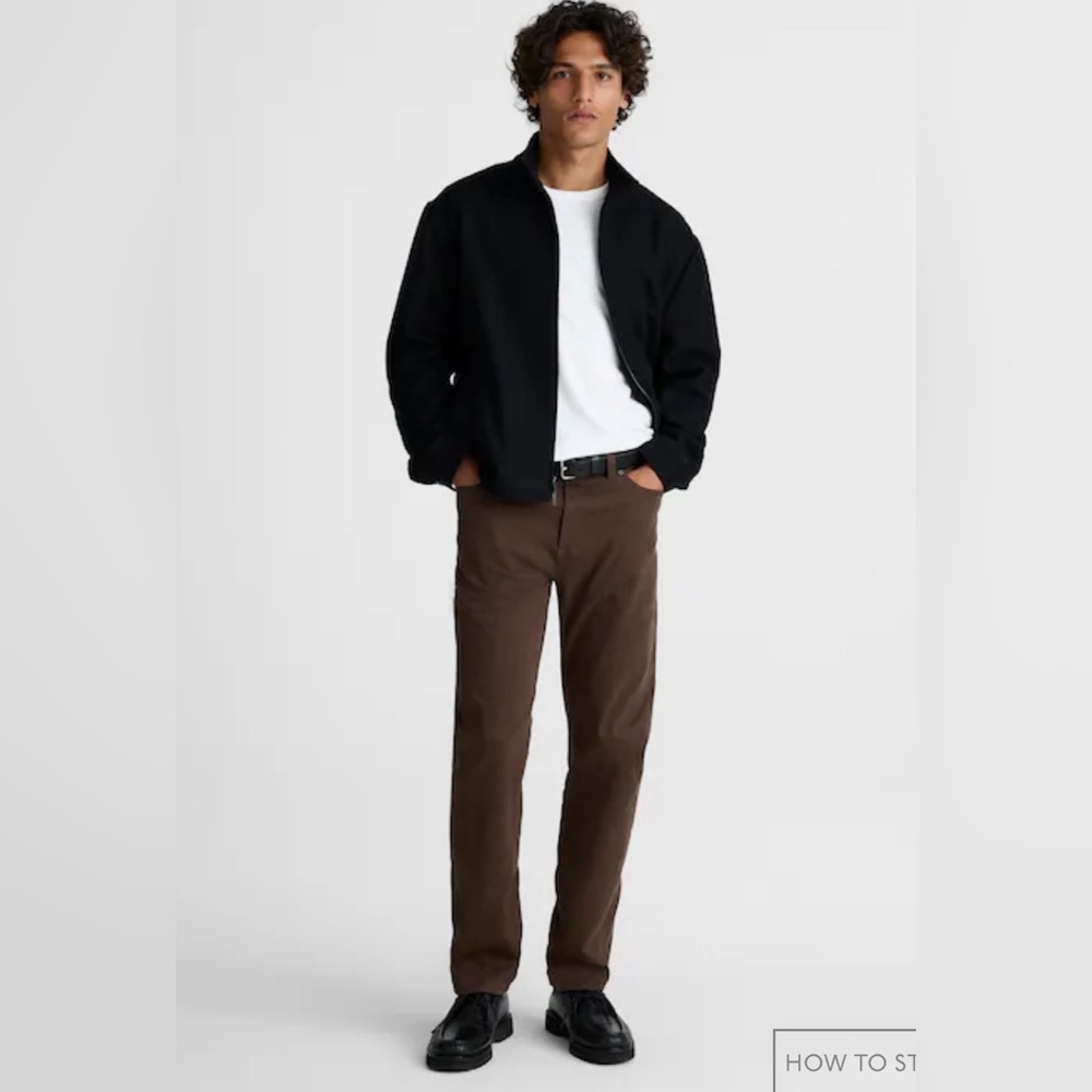Madewell The Allday 1991 Straight-Leg Pant Dark Brown Size 30” x 30” NEW w/ Tag